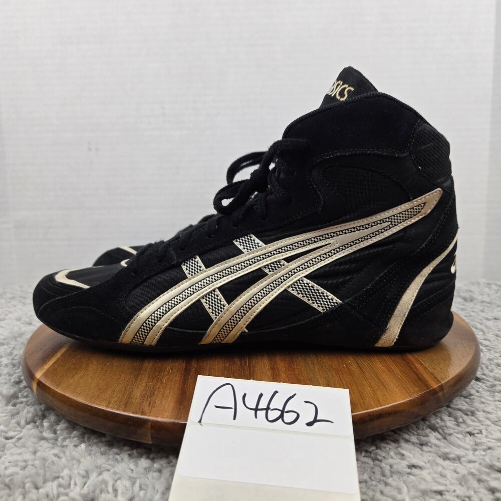 Asics Mens 12 2000 Mosh Black Performance Rare Gym Wrestling Boxing Shoe JL002